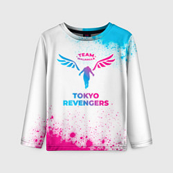 Лонгслив детский Tokyo Revengers neon gradient style, цвет: 3D-принт