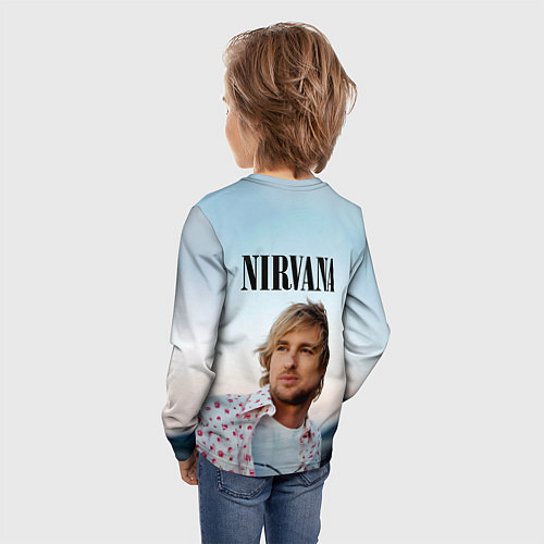 Детский лонгслив Тру фанат Nirvana / 3D-принт – фото 4