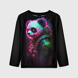 Лонгслив детский Cyberpunk panda, цвет: 3D-принт