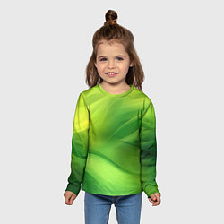 Лонгслив детский Green lighting background, цвет: 3D-принт — фото 2