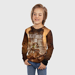 Лонгслив детский Герои Little nightmares 3, цвет: 3D-принт — фото 2
