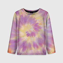 Лонгслив детский Tie-Dye дизайн, цвет: 3D-принт