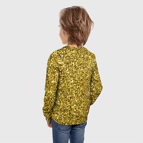Детский лонгслив Золотая крошка / 3D-принт – фото 4