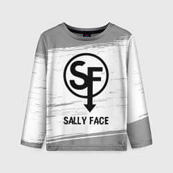 Лонгслив детский Sally Face glitch на светлом фоне, цвет: 3D-принт