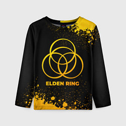 Лонгслив детский Elden Ring - gold gradient, цвет: 3D-принт