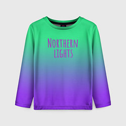 Лонгслив детский Northern lights gradient, цвет: 3D-принт