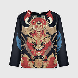 Лонгслив детский Татуировка дух дракона, цвет: 3D-принт