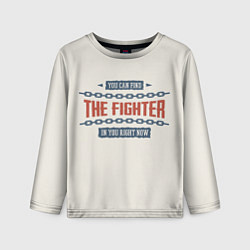 Лонгслив детский The fighter, цвет: 3D-принт