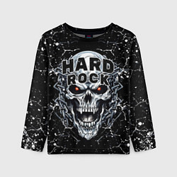 Лонгслив детский Hard rock - evil skull, цвет: 3D-принт