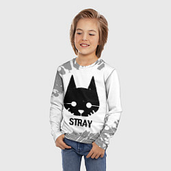 Лонгслив детский Stray glitch на светлом фоне, цвет: 3D-принт — фото 2
