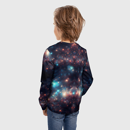 Детский лонгслив Космический простор / 3D-принт – фото 4