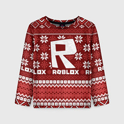 Лонгслив детский Roblox christmas sweater, цвет: 3D-принт