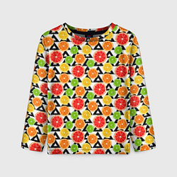 Детский лонгслив Citrus pattern