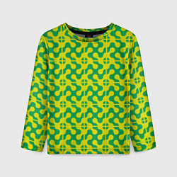 Детский лонгслив Паттерн из трансформированных геометрических фигур