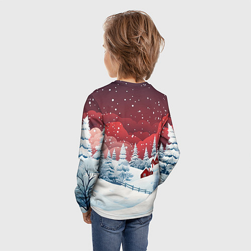 Детский лонгслив Символ нового 2024 года маленький дракошка / 3D-принт – фото 4