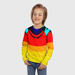 Лонгслив детский Цветные фигуры, цвет: 3D-принт — фото 2