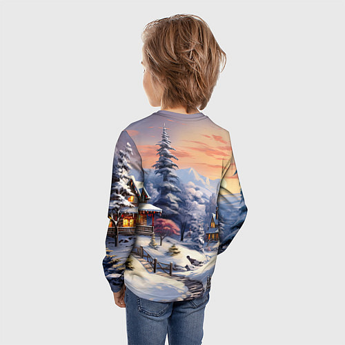 Детский лонгслив Красный дракончик 2024 / 3D-принт – фото 4