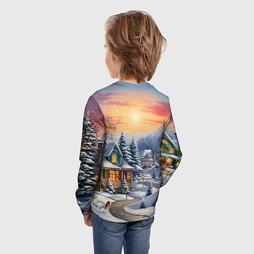 Детский лонгслив Новый год 2024 символ года дракон / 3D-принт – фото 4