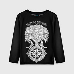 Детский лонгслив Славянские воины - помни свои корни