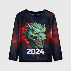 Детский лонгслив Злой дракон 2024