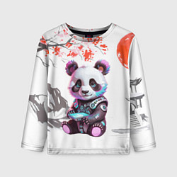 Лонгслив детский Funny panda - China, цвет: 3D-принт