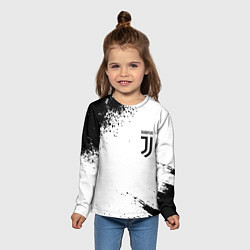 Лонгслив детский Juventus sport color black, цвет: 3D-принт — фото 2