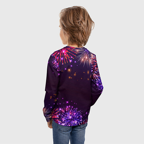 Детский лонгслив Праздничный Георгий: фейерверк / 3D-принт – фото 4