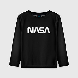 Лонгслив детский NASA space logo, цвет: 3D-принт