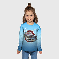Лонгслив детский Американский классический автомобиль Chevrolet Bel, цвет: 3D-принт — фото 2