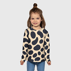 Лонгслив детский Пятнышки леопарда, цвет: 3D-принт — фото 2