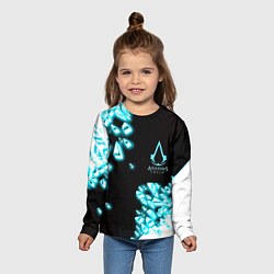 Лонгслив детский Assassins Creed анимус, цвет: 3D-принт — фото 2