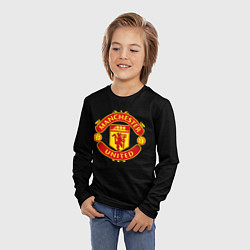 Лонгслив детский Manchester United fc club, цвет: 3D-принт — фото 2