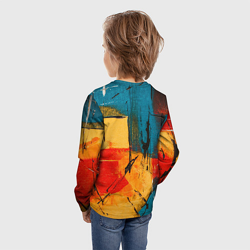 Детский лонгслив Картина маслом / 3D-принт – фото 4