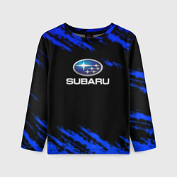 Детский лонгслив Subaru текстура авто