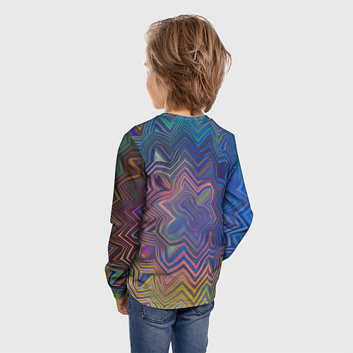 Детский лонгслив Абстрактная мандала / 3D-принт – фото 4