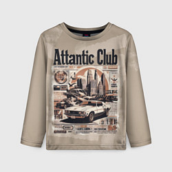 Лонгслив детский Attantic club, цвет: 3D-принт