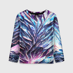 Детский лонгслив Синий драгоценный камень