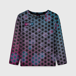 Детский лонгслив Sport шестигранники