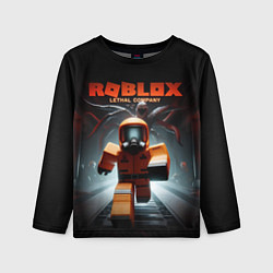 Детский лонгслив Lethal Company x Roblox