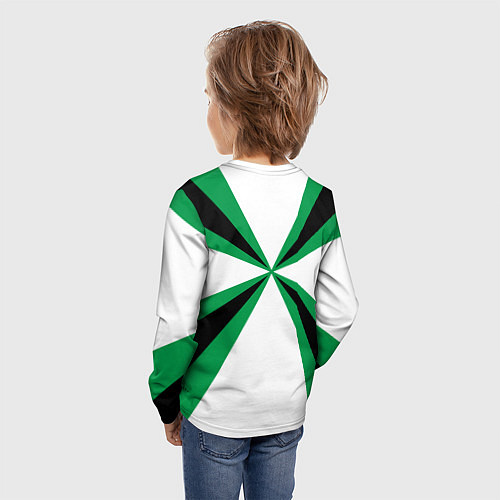 Детский лонгслив Железнодорожные войска России / 3D-принт – фото 4