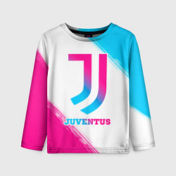Лонгслив детский Juventus neon gradient style, цвет: 3D-принт