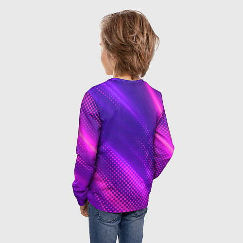 Детский лонгслив Valencia legendary sport grunge / 3D-принт – фото 4