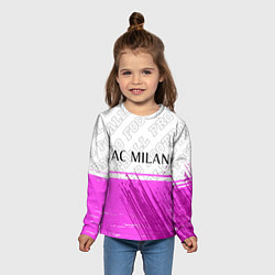 Лонгслив детский AC Milan pro football посередине, цвет: 3D-принт — фото 2