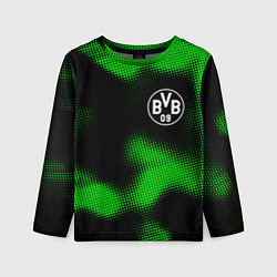 Лонгслив детский Borussia sport halftone, цвет: 3D-принт