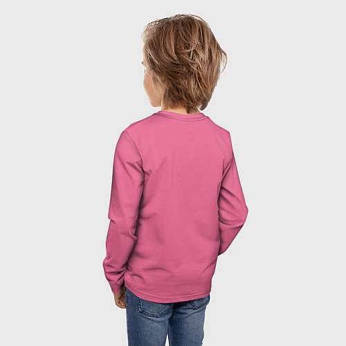Детский лонгслив Розовая мордочка: хамлю это вы вдохновляете / 3D-принт – фото 4