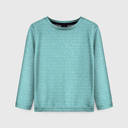 Детский лонгслив Паттерн бледный бирюзовый полосочки
