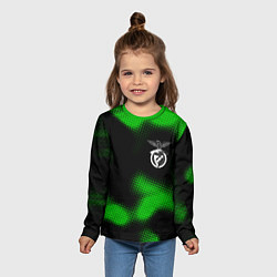 Лонгслив детский Benfica sport halftone, цвет: 3D-принт — фото 2