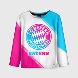 Лонгслив детский Bayern neon gradient style, цвет: 3D-принт