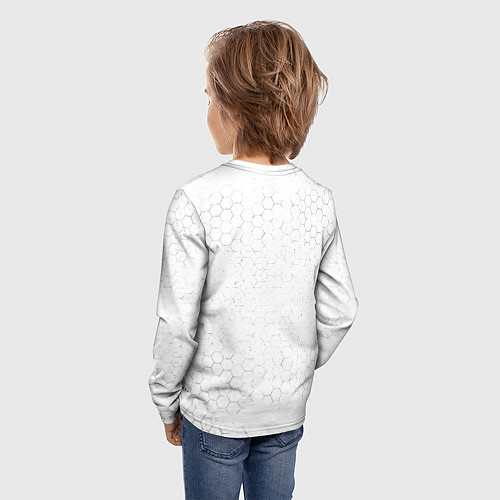 Детский лонгслив Everton sport на светлом фоне посередине / 3D-принт – фото 4