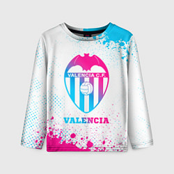 Лонгслив детский Valencia neon gradient style, цвет: 3D-принт